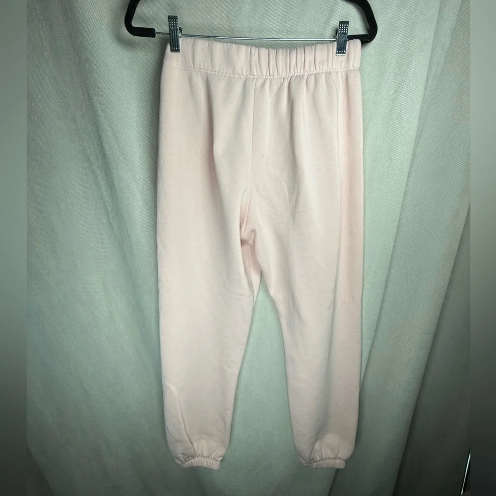 Lazy Pants Niki Fleece Relaxed Joggers with Stain (See Photos) - Medium in Pink - Picture 8 of 9